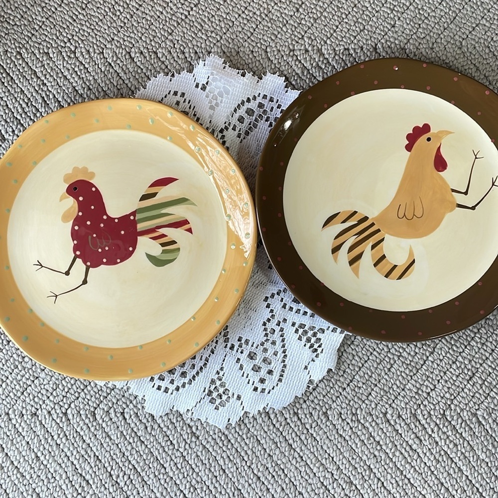 Worchester Roosters Plates